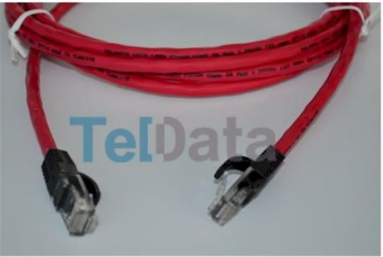 Teldata TLD-030K Cat6 0.30MT Kırmızı Utp Patch Kablo resmi