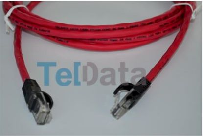 Teldata TLD-050K Cat6 0.50MT Kırmızı Utp Patch Kablo resmi