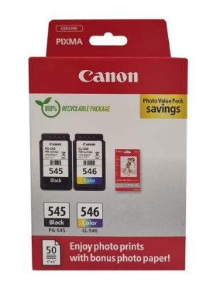 Canon PG-545 CL-546 Photo Value 2'li Mürekkep Kartuş  resmi