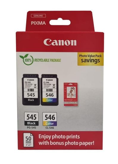 Canon PG-545 CL-546 Photo Value 2'li Mürekkep Kartuş  resmi