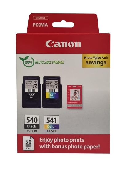 Canon PG-540 CL-541 Photo Value Multipack 2'li Mürekkep Kartuş resmi