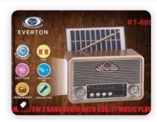 Everton Rt-660  Bluetooth Fm/Usb/Tf/Aux Şarjlı Nostaljik Radyo resmi