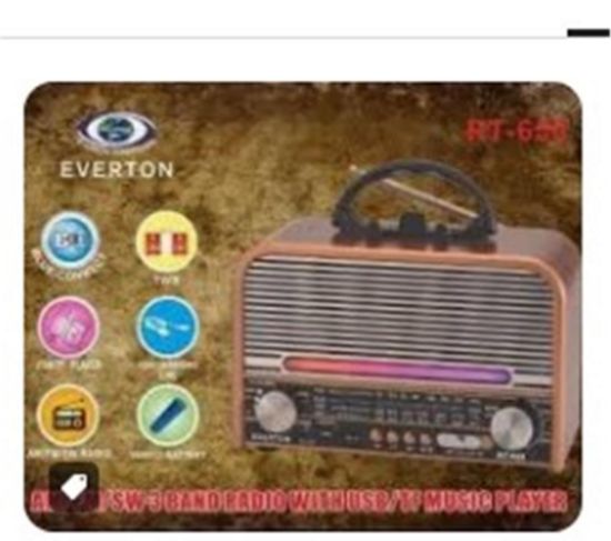 Everton Rt-659  Bluetooth Fm/Usb/Tf/Aux Şarjlı Nostaljik Radyo resmi