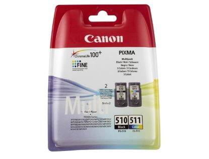 Canon PG-510 CL-511 Photo Value Kağıt Hediyeli 2 li Mürekkep Kartuş resmi