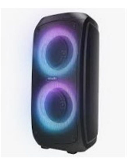 Mikado MD-11BT Siyah 20*2 40W RGB Işıklı Kablosuz Mikrafonlu Taşınabilir Speaker Hoparlör resmi