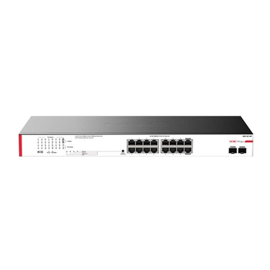 H3C Magic BS218F-HP 16 Port Poe+ 10/100/1000 Mbps 2 SFP 225W Metal Kasa Swich resmi