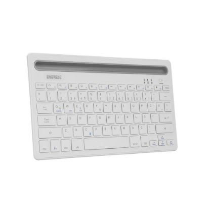 Everest KB-BT82 Beyaz/Gümüş Bluetooth Ultra İnce+Şarjlı Q Mac/Win/Android/Ios Uyumlu Kablosuz klavye resmi