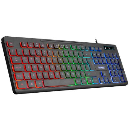 Everest KB-120 Sleek Siyah USB Gökkuşağı Aydınlatmalı Q Gaming Oyuncu Klavyesi resmi