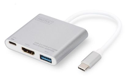 Digitus DA-70838 USB 3.0 (USB Tip C) <-> HDMI Grafik AdaptörüUSB 3.0 HubGiriş: 1 x USB Tip C erkek  resmi