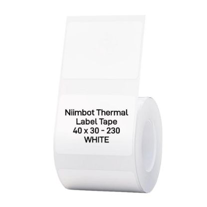 NIIMBOT T40*30-230WHITE Beyaz 40X30MM Termal Etiket  resmi