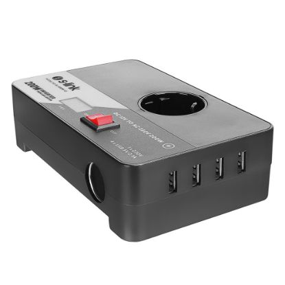 S-link SL-200W-12 200W DC12V-AC230 Çakmaktan Power Inverter resmi