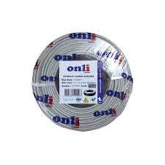 Onli ON-4122 4+1 1x0,22 mini Coax 4x0,22mm 2X0,50mm 100 metre CCA Kamera Kablosu resmi