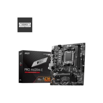 Msı Pro A620M-E Ddr5 6800Mhz Matx Am5 ( Amd Am5 7000 Serisi İşlemci Uyumlu) Anakart resmi