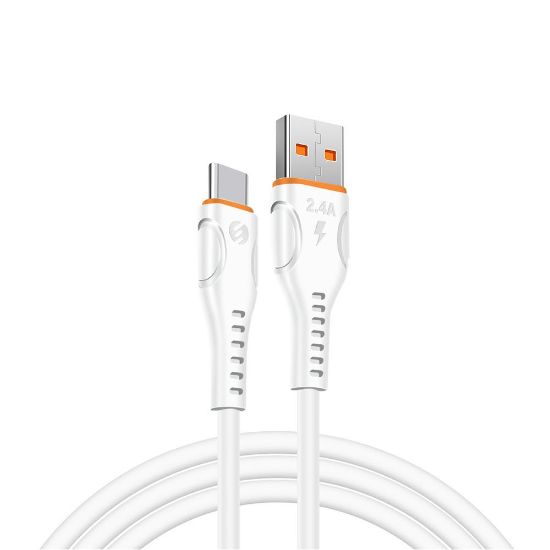 S-link SL-X203 1 Metre 12W 2.4A Type-C Güvenli Hızlı Data + Sarj Kablosu resmi