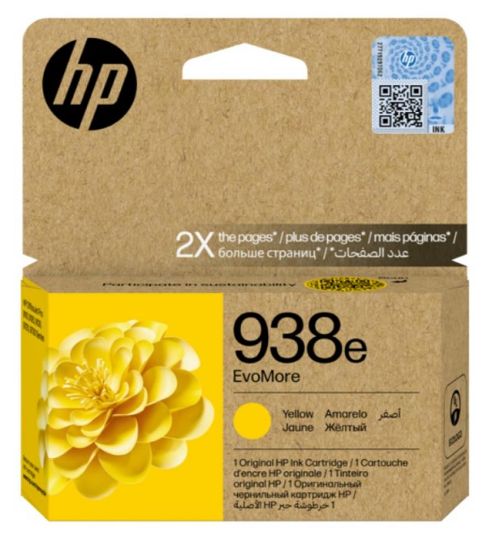 HP 938e Yellow Sarı Yüksek Kapasite Kartuş 4S6Y1PE resmi