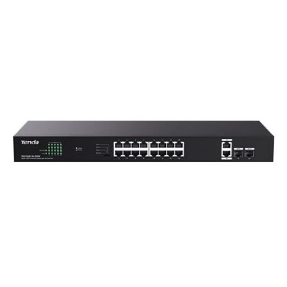 Tenda TEG1120P-16-250W 16 Port Poe+ 10/100/1000 2 Port Uplink +  2 Port SFP Switch Çelik Kasa resmi