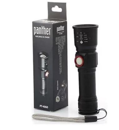 Panther PT-4060 LED Şarjlı Metal El Feneri resmi