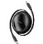 Baseus Free2 Draw Mini Siyah P10364500111-00 1Mt 100w PD Makaralı Type-C to Type-C Şarj Kablosu resmi