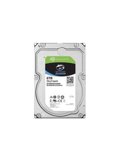 Seagate 6tb Skyhawk ST6000VX008 5900 Rpm 256MB Sata-3 Güvenlik Diski (Hikvision) resmi