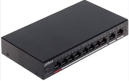 Dahua CS4010-8ET-110 8FE PoE Port (110W) 2GE Uplink Cloud Managed Desktop Switch resmi