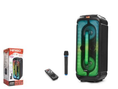 KIMISO QS4239 Pro 3000W Bluetooth Speaker Uzaktan Kumandalı Mikrofonlu 2x8" 310x310x738MM Usb/TfCard resmi