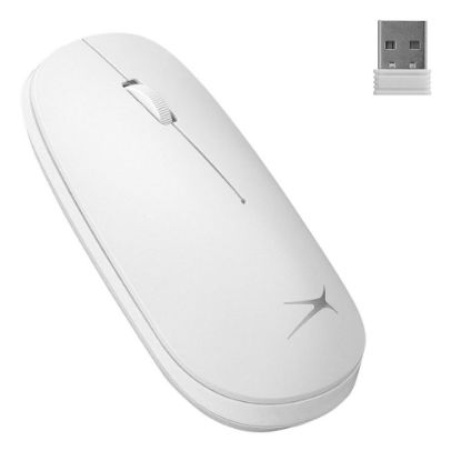 Altec Lansing ALBM7305 Beyaz 2.4GHz USB 1600DPI Alkalin Pilli Kablosuz Mouse resmi