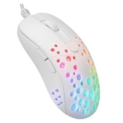 Altec Lansing ALGM7622 Beyaz USB Kablolu 6 Tuşlu Renkli Led Işıklı 8000DPI Gaming Oyuncu Mouse resmi