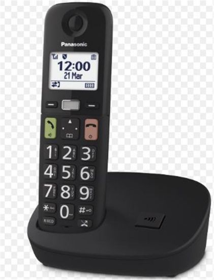 Panasonic KX-TGU110 Siyah Telsiz Dect Telefon resmi