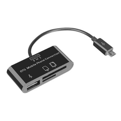 S-link SMG-423 Micro Usb to Cep Tel Kart Okuyucu + Hup Çevirici resmi