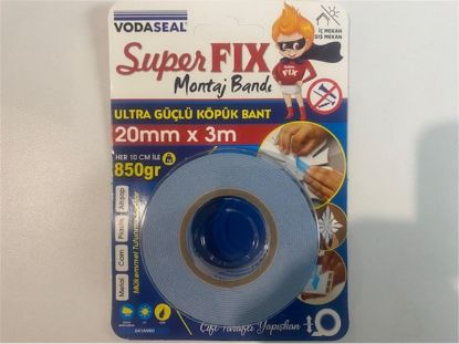 Vodaseal Super Fıx Köpük Bant 20mmX3m (Metal/Cam/Plastik/Ahşap) resmi