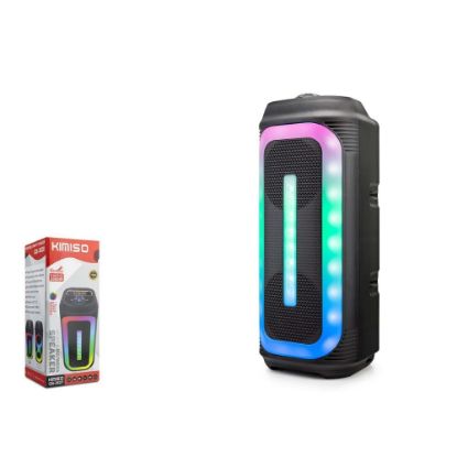 Kımıso QS3627 Bluetooth Speaker RGB (BT, USB, FM, MIC girişi, TWS, düğmeli,) resmi