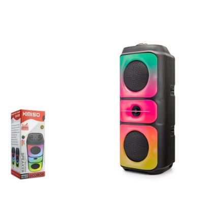 Kımıso QS3629 Bluetooth Speaker RGB (BT, USB, FM, MIC girişi, TWS, düğmeli,) resmi