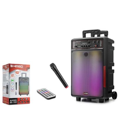 Kımıso QS1342 30W  Bluetooth Speaker RGB Karaoke Uzaktan Kumanda Kablosuz Mikrofon1800Mah resmi