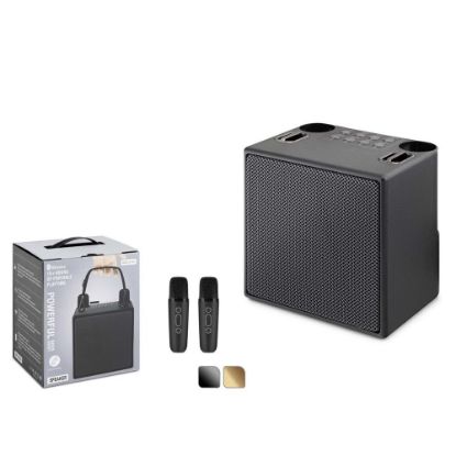 Hadron M83 Siyah  Bluetooth Karaoke 2 Mikrofonlu Speaker 10W 170*129*205MM resmi