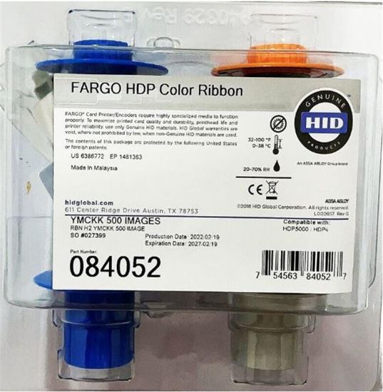 Fargo 084052 Hdp5000 Ymckk (500 İmages)   resmi