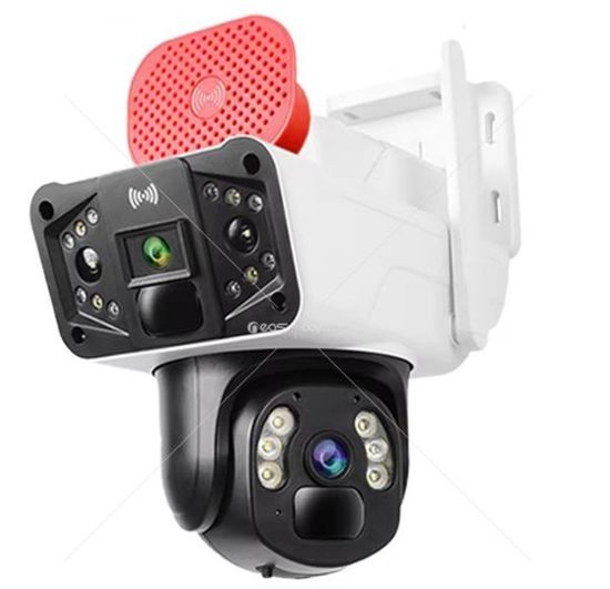 OKam O-KAM-3041 WİFİ PTZ 6MP 3 LENS+SİREN Kamera resmi