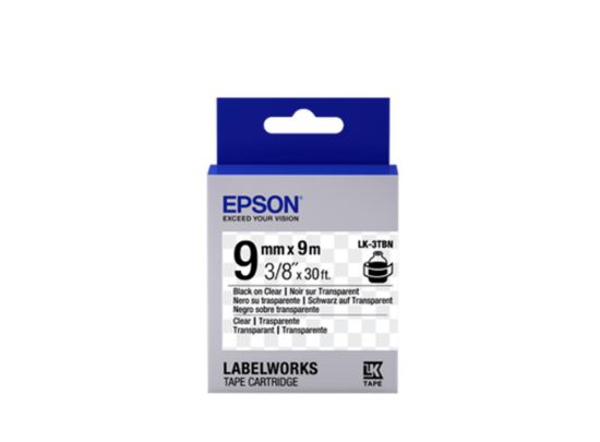 Epson LK-2WBN Standart Beyaz Üzeri Siyah 6mm 9Metre Etiket resmi