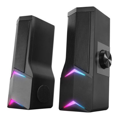 Rampage Elegant X10 2.0 Bluetoothlu Rms 3W*2 RGB Işıklı Multimedia Usb 5V 45dB Gaming Oyuncu Speaker resmi