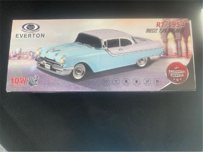 EVERTON RT-1954 Turkuaz Arabalı  Bluetooth Fm/Usb/Tf/Aux Şarjlı Nostaljik Radyo  resmi
