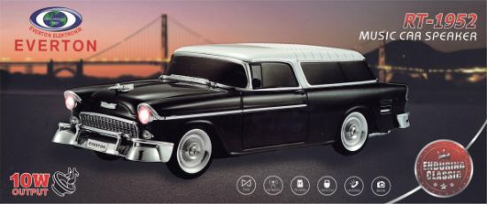EVERTON RT-1952 Siyah Arabalı  Bluetooth Fm/Usb/Tf/Aux Şarjlı Nostaljik Radyo resmi