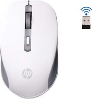 HP S1000 Plus Kablosuz Sessiz Beyaz Mouse  2.4Ghz (Açma Kapama Tuşu) (Pilleri içinde) resmi