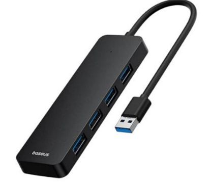 Baseus UltraJoy Lite 4-Port HUB-Siyah (B0005280b111-03) resmi