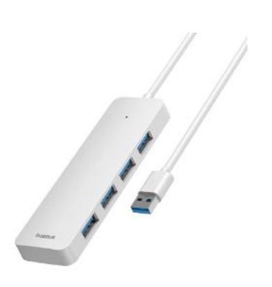 Baseus UltraJoy 4-Port HUB 50cm- Beyaz (B0005280B211-02) resmi