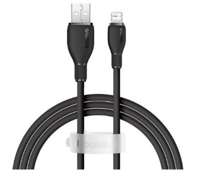 Baseus Pudding USB-A Light 2.4A Kablo 1.2m Siyah (P10355700111-00) resmi
