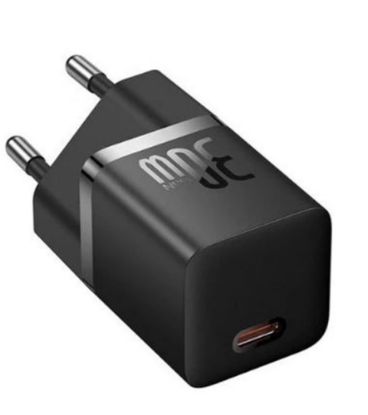 Baseus Palm Hızlı Şarj Aleti C+U 30W EU Siyah (P1011160A113-00) resmi