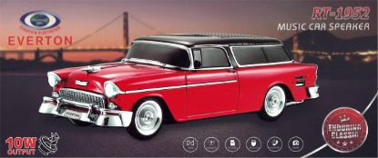 EVERTON RT-1950 Kırmızı Bluetooth Fm/Usb/Tf/Aux Şarjlı Nostaljik Radyo resmi