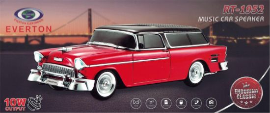 EVERTON RT-1941 Kırmızı Bluetooth Fm/Usb/Tf/Aux Şarjlı Nostaljik Radyo resmi