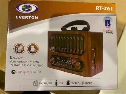 Everton Rt-745 /Usb/Tf/Am/Fm/Sw/Blue-Connect/Tws/Usb Şarj Nostaljik Radyo resmi