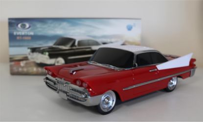 EVERTON RT-1954 Kırmızı Arabalı Bluetooth Fm/Usb/Tf/Aux Şarjlı Nostaljik Radyo resmi