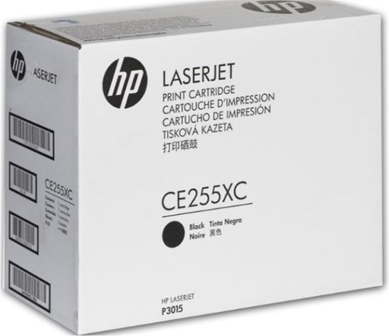 HP 55XC Black Siyah Taahütlü 12.500 Sayfa Yüksek Kapasite Toner CE255XC resmi